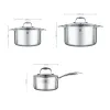 Bộ Inox liền khối Elmich Trimax XS EL3743 size 16,20,24cm