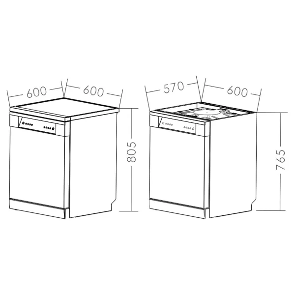 Máy rửa bát 16 bộ Canzy CZ DWS128C16I