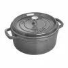Nồi gang tròn Staub màu xám 18cm – 1.7L