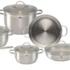 Bộ nồi ELO Zeta inox 3 đáy 6 món