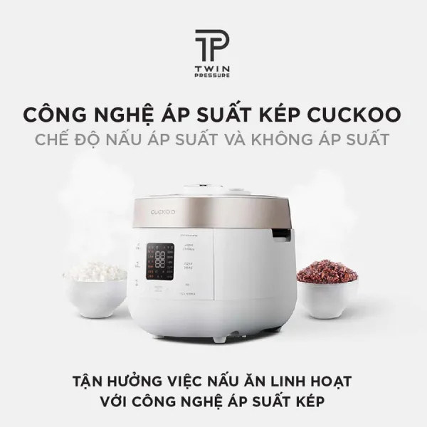 Nồi cơm điện áp suất kép Cuckoo CRP-ST1010FW 1.8L