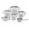Bộ nồi Fissler Profi 6 món vung kính kèm quánh và chảo inox 28cm