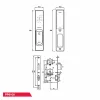 Khóa điện tử Hafele PP8100 912.20.261 Màu vàng đồng