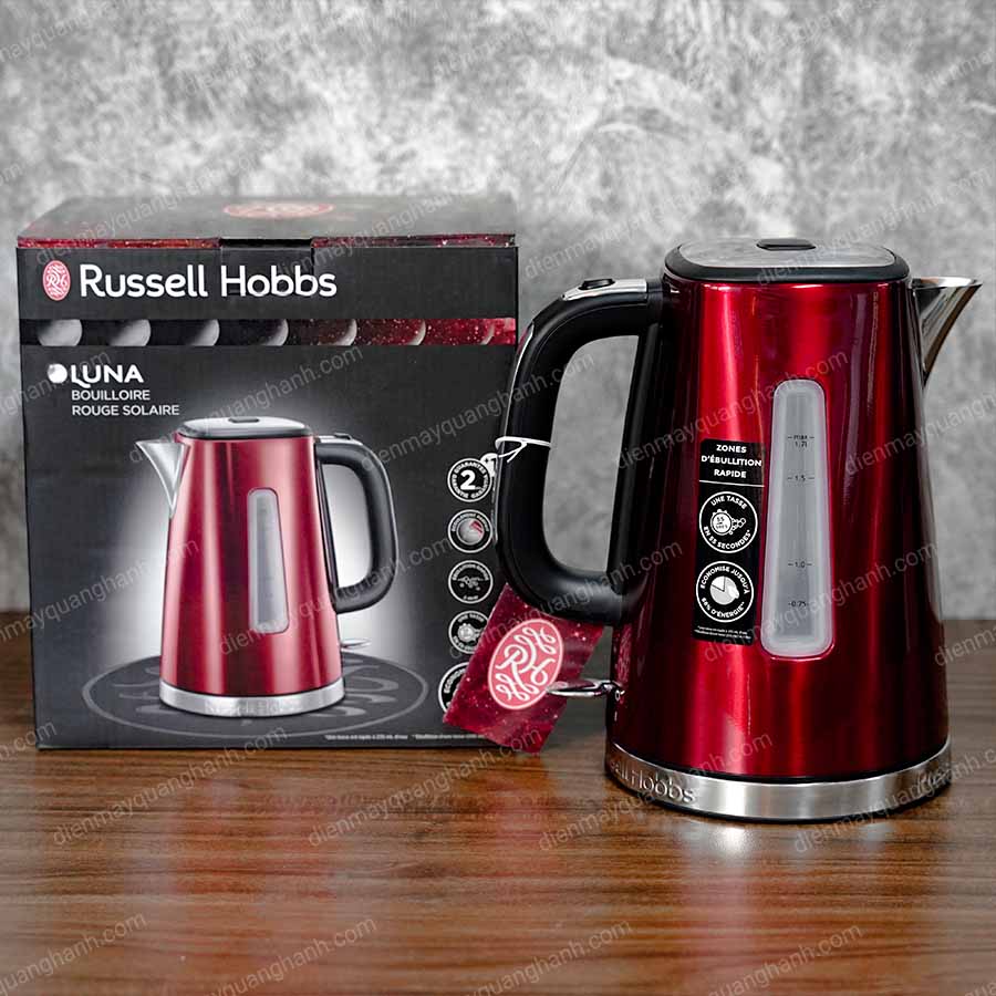 Ảnh thực tế Ấm siêu tốc Russell Hobbs 23210-70 Luna Solar 1.7L 2400W