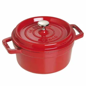 Nồi gang tròn Staub màu đỏ cherry 24cm – 3.8L