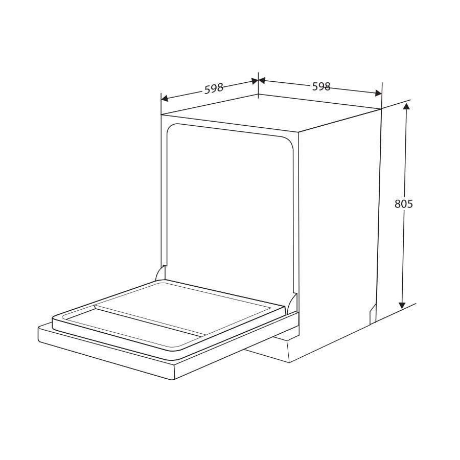 Máy rửa bát 13 bộ Canzy CZ P1036R