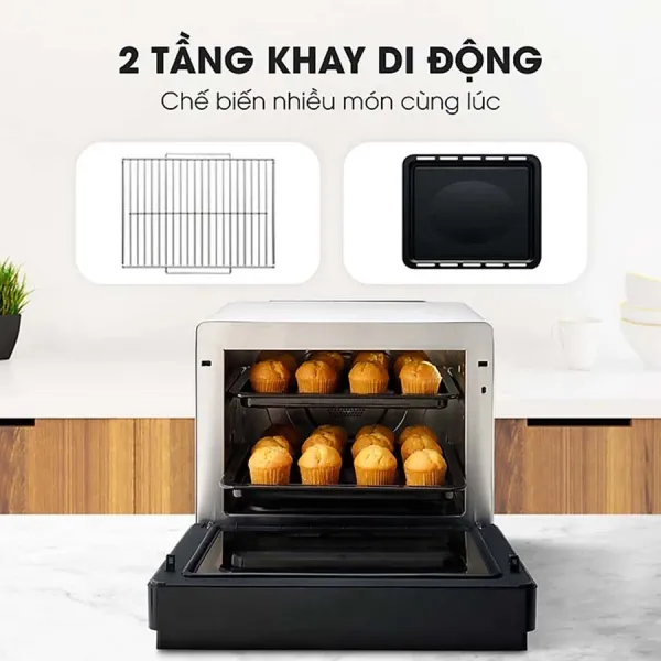 Lò chiên không dầu hấp nướng đối lưu Panasonic NU-SC180BYUE 20 lít