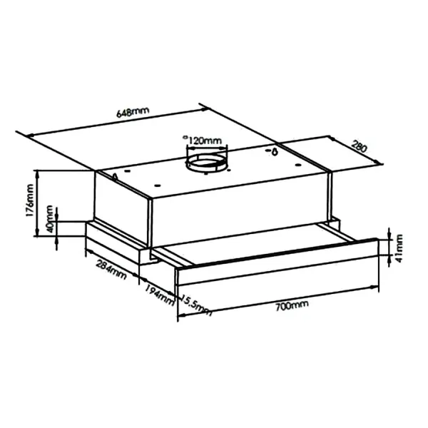 Máy hút mùi âm tủ Canzy CZ D700S