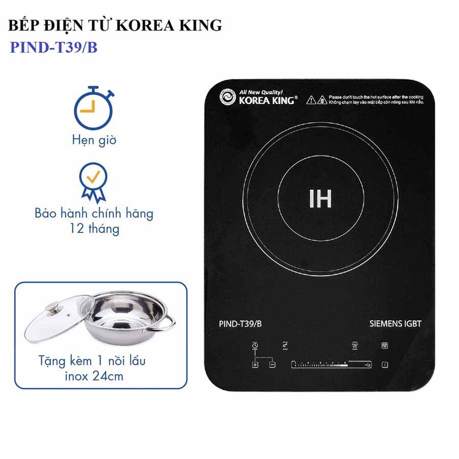 Bếp điện từ đơn Korea King PIND-T39/B 2000W
