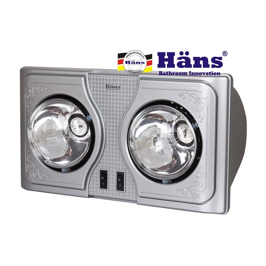 Đèn sưởi nhà tắm Hans H2B 2 bóng