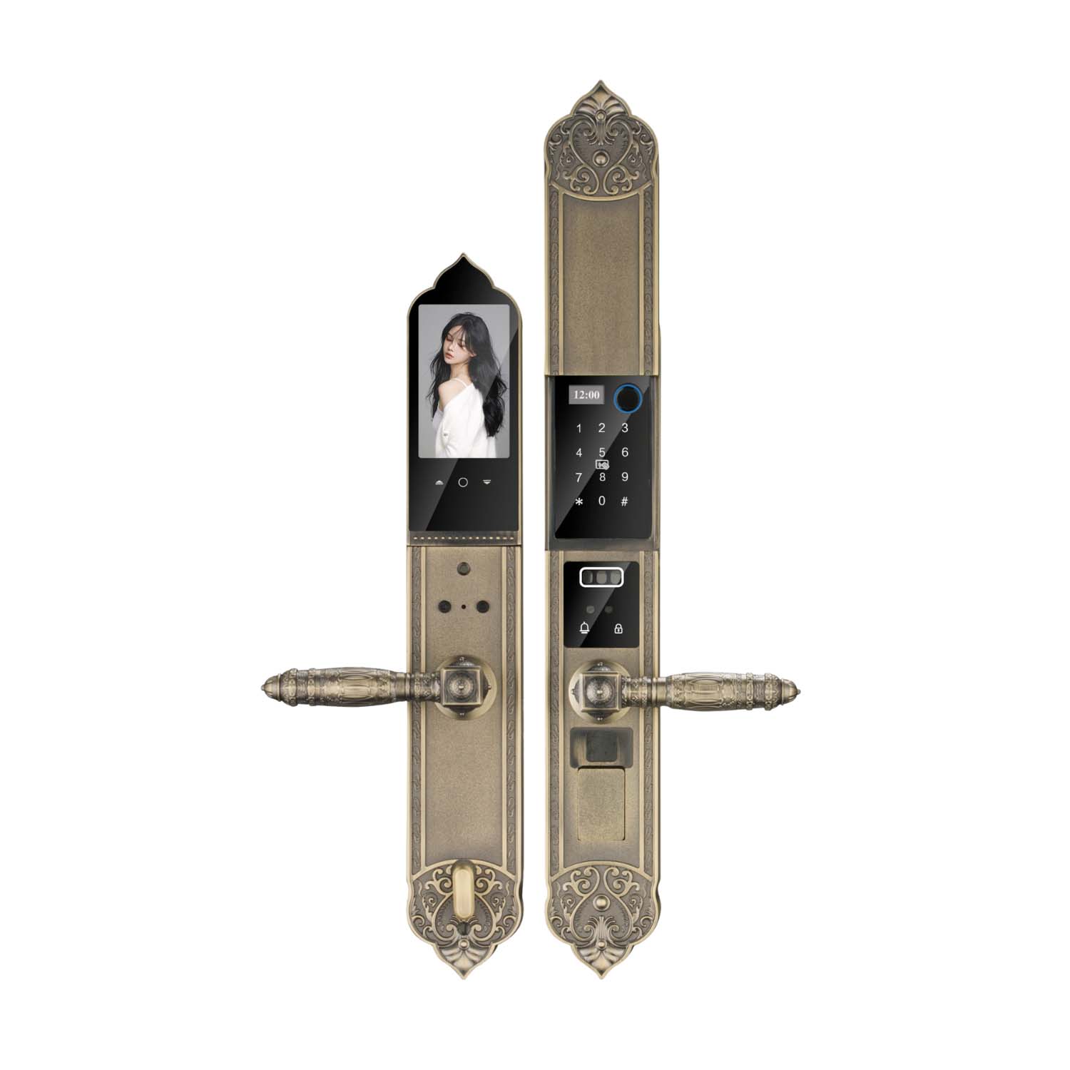 Khóa cửa điện tử  Hyundai đại sảnh HY-SLC8817 Bronze