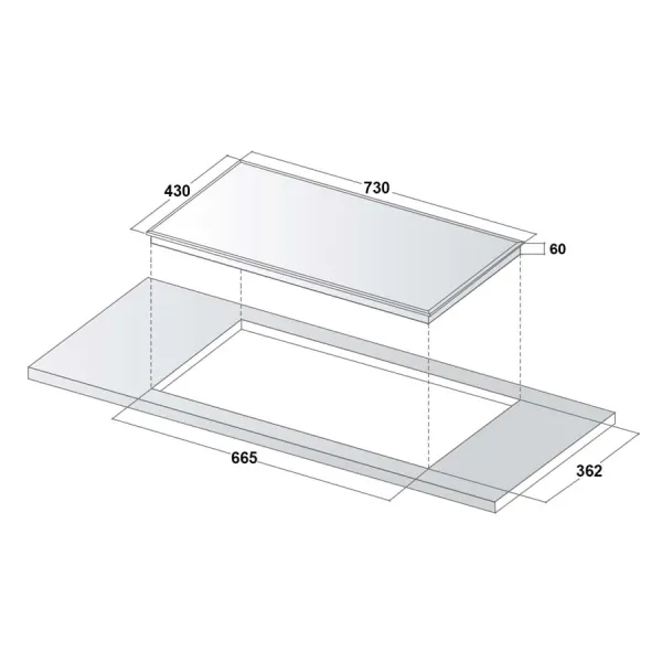 Bếp từ đôi Canzy CZ ML123HN