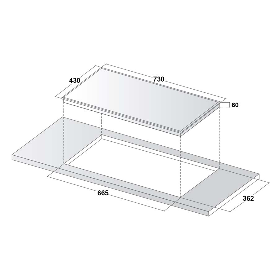 Bếp từ đôi Canzy CZ ML123HN
