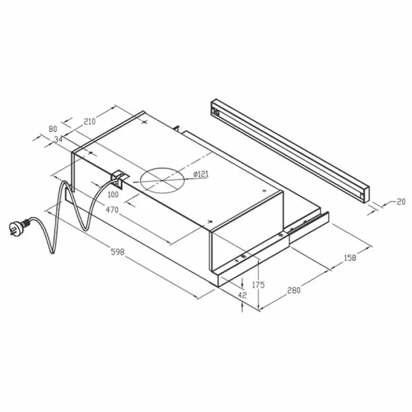 Máy hút mùi Electrolux EFP6520X