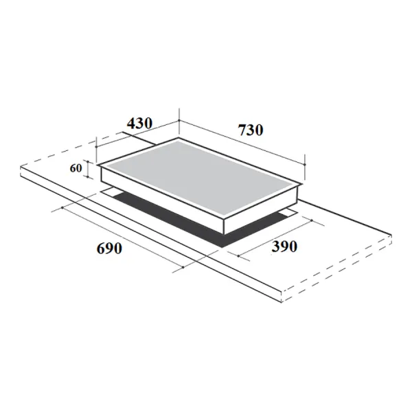 Bếp điện từ kết hợp Canzy CZ 52IG