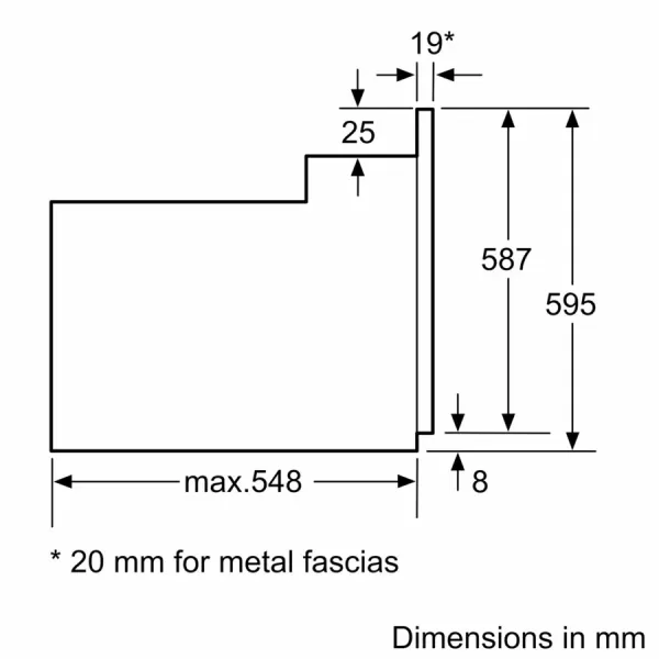 Lò nướng âm tủ Bosch HBF512BB1T 66 lít