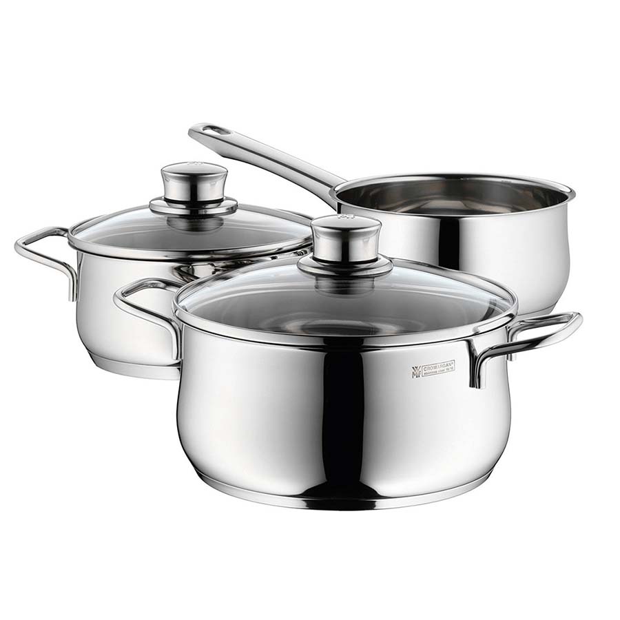 Bộ nồi WMF DIADEM PLUS 3 món 2 nồi 1 quánh 0730299990