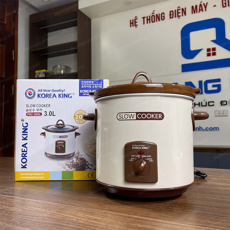 Ảnh thực tế Nồi nấu chậm Korea King 3L PSC-30GL