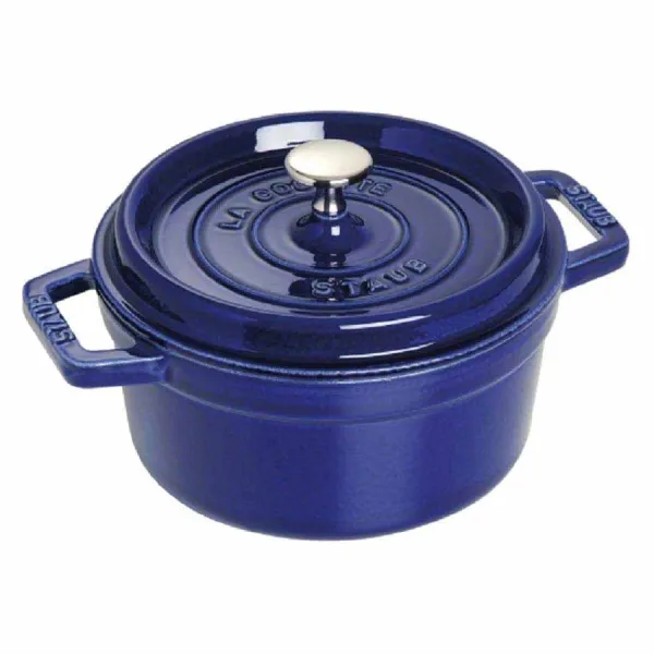Nồi gang tròn Staub màu xanh đen 22cm – 2.6L 1102291