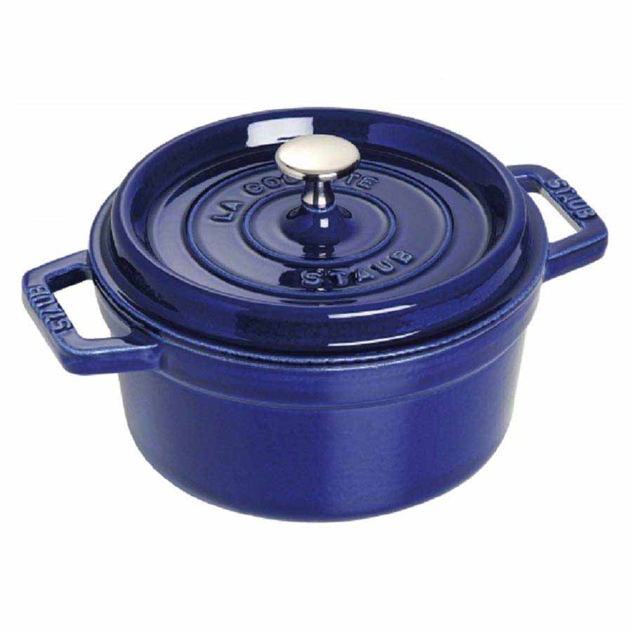 Nồi gang tròn Staub màu xanh đen 22cm – 2.6L 1102291
