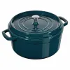 Nồi gang tròn Staub màu xanh ngọc 26cm – 5.2L