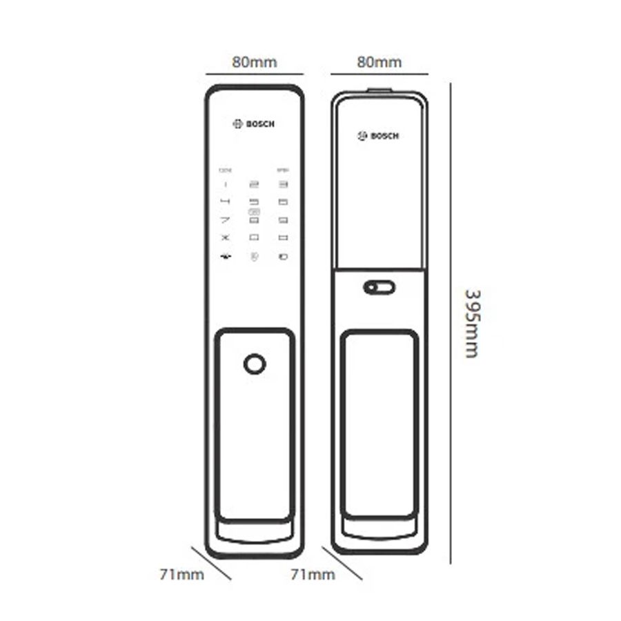 Khóa Cửa Điện Tử BOSCH FU 750K APP
