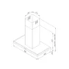 Máy hút mùi đảo Malloca SLIM K4250