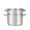 Bộ nồi Inox Smartcook SM 2303M size 16,20,24 xửng hấp 3 tầng 20,22,24cm