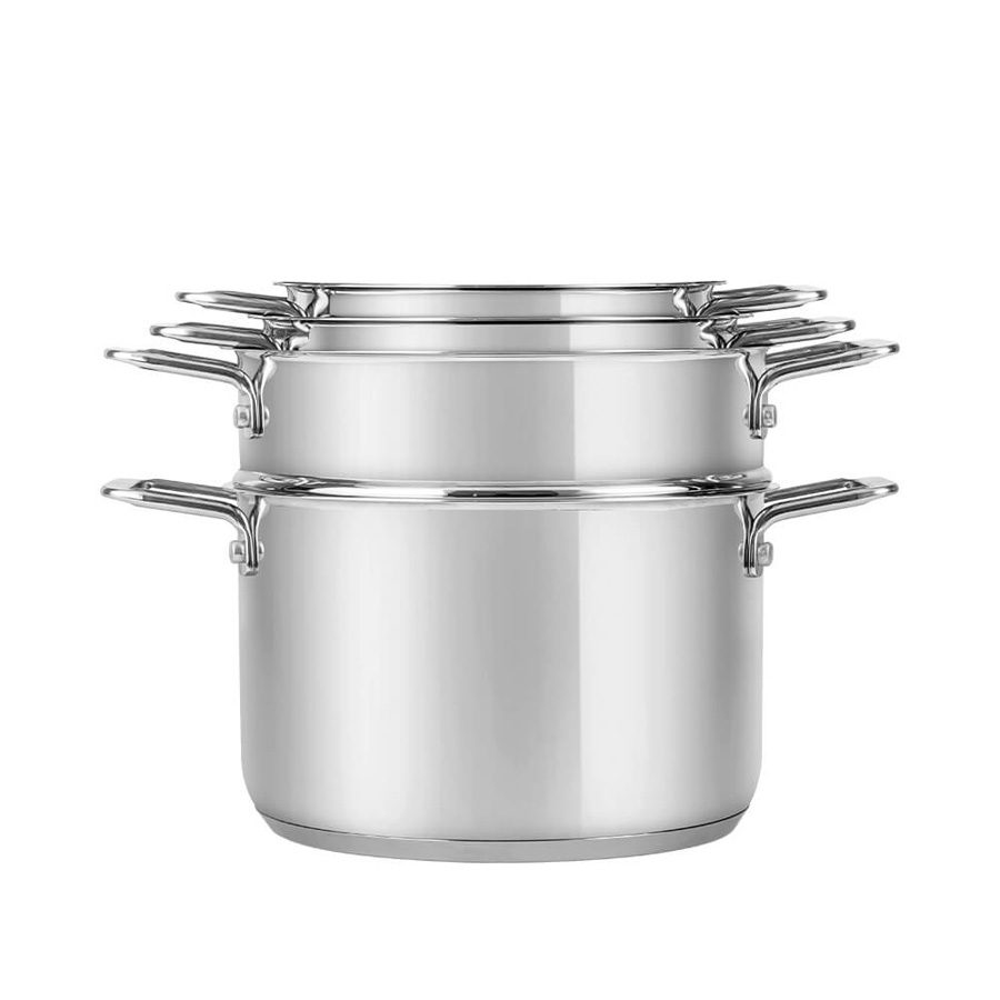 Bộ nồi Inox Smartcook SM 2303M size 16,20,24 xửng hấp 3 tầng 20,22,24cm