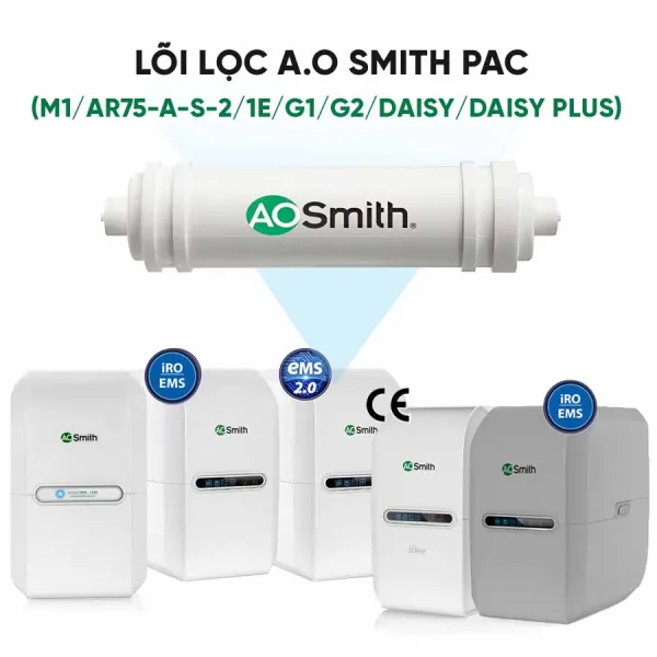 Lõi lọc A.O Smith PP 1µm (M1/AR75-A-S-2/1E/G1/G2/Daisy/Daisy Plus)