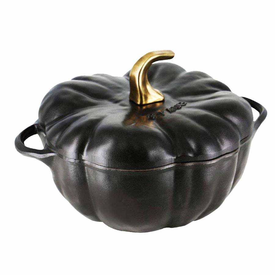 Nồi bí ngô Staub màu đen 24cm (B) - toàn cảnh sản phẩm