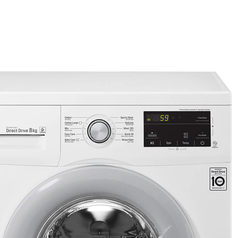 Máy giặt LG Inverter 8 kg FM1208N6W