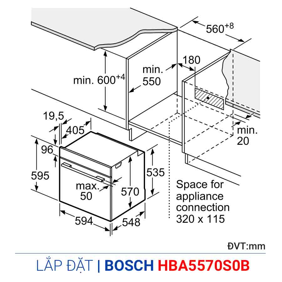 Lò nướng Bosch HBA5570S0B