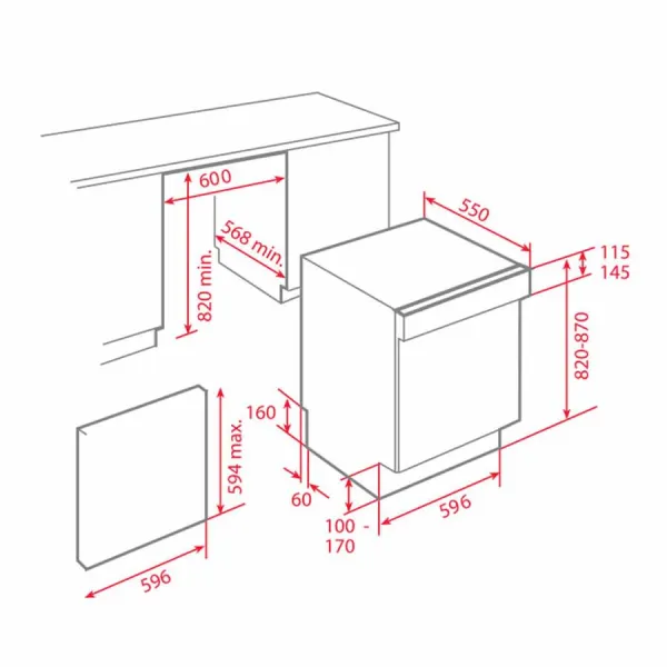 Máy rửa bát Teka DW8 60S