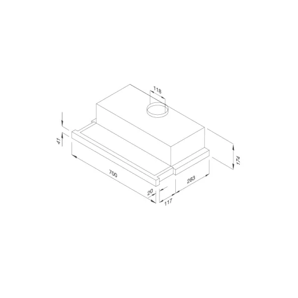 Máy Hút Mùi Âm Tủ Malloca K1507