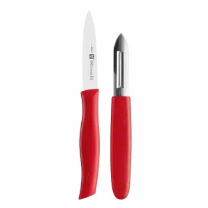 Bộ dao ZWILLING Twin Grip màu đỏ 2 món 38634-000
