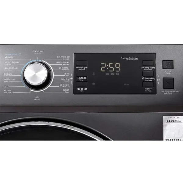 Máy giặt Casper Inverter 12.5 kg WF-125I140BGB