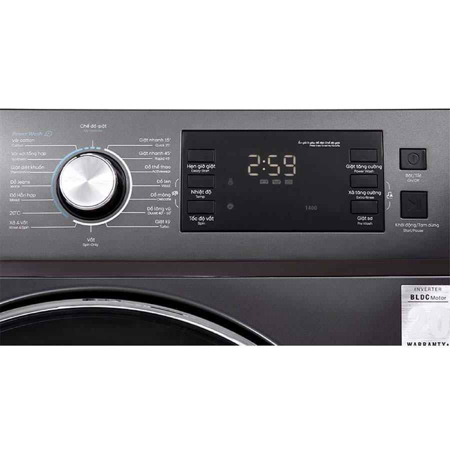 Máy giặt Casper Inverter 12.5 kg WF-125I140BGB