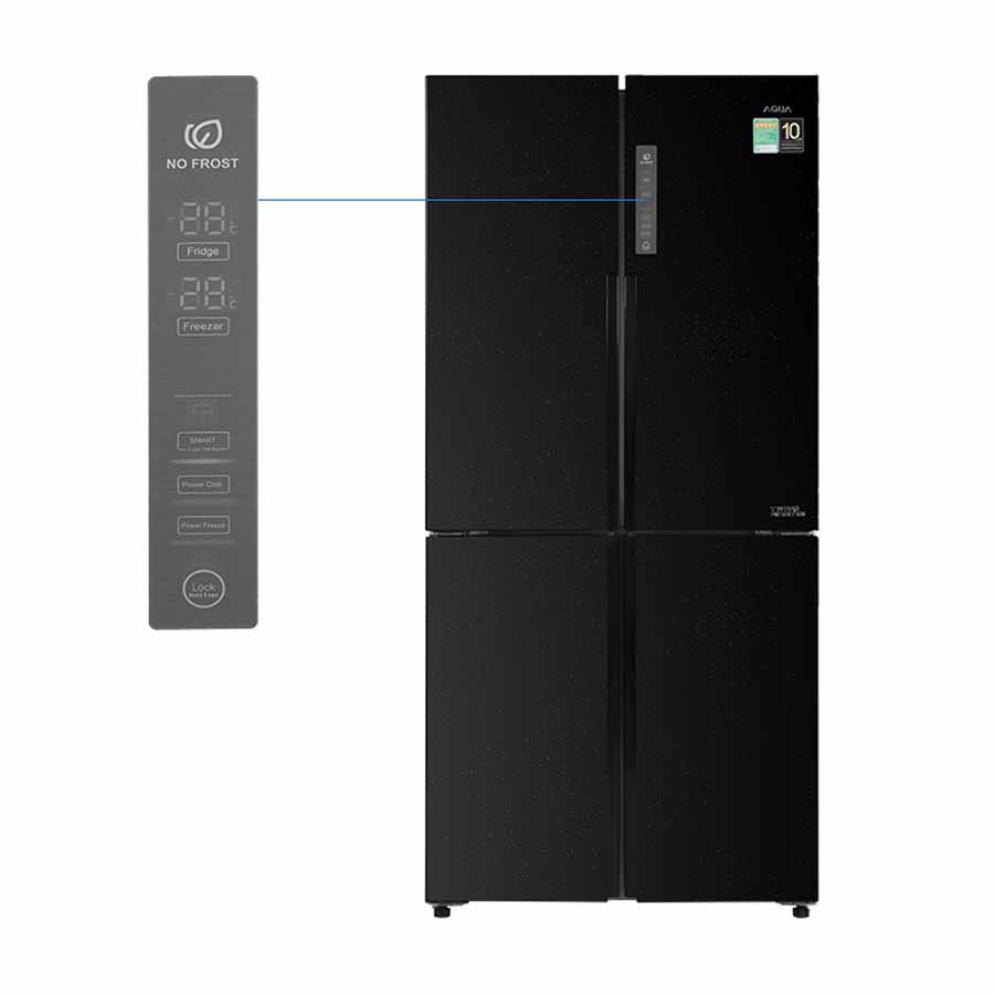 Tủ lạnh Aqua Inverter 456 lít Multi Door AQR-M525XA(FB)