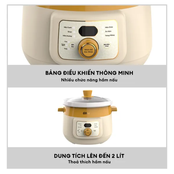 Nồi kho hầm chậm 2 lít Gilux GLN85
