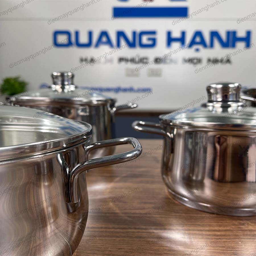 Ảnh thực tế Bộ Nồi WMF Diadem Plus 0730356040 5 món