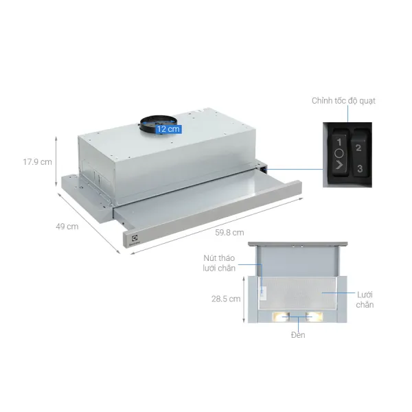 Máy hút mùi Electrolux LFP216S