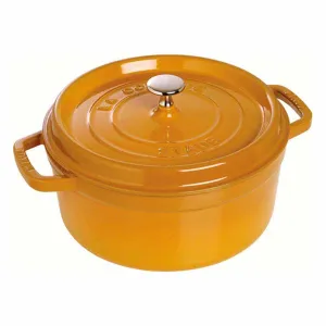 Nồi gang tròn Staub màu vàng 24cm – 3.8L