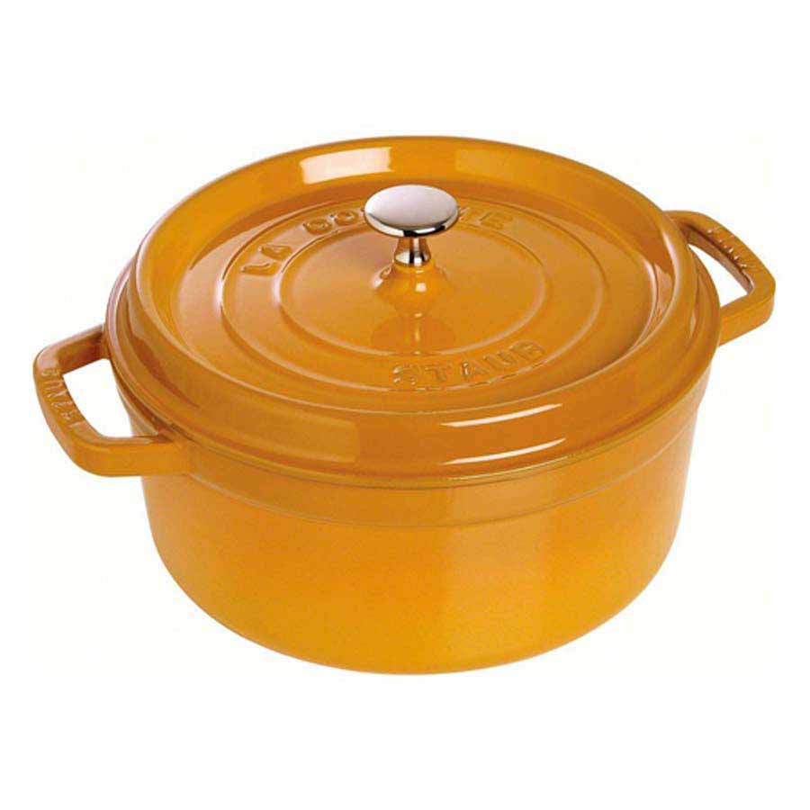 Nồi gang tròn Staub màu vàng 24cm – 3.8L - toàn cảnh sản phẩm