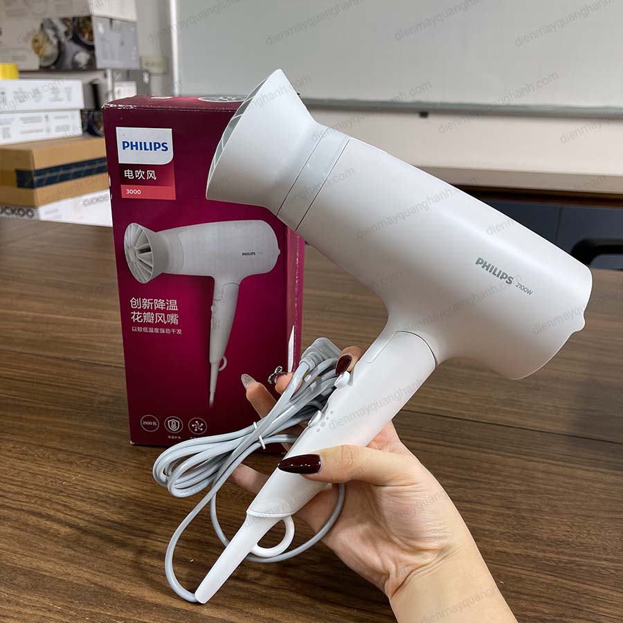 Ảnh thực tế Máy sấy tóc Philips BHD378 BHD378/05 2100W