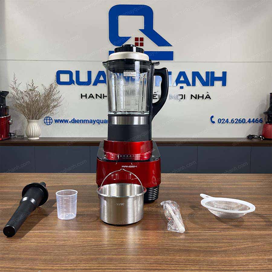 Ảnh thực tế Máy làm sữa hạt đa năng Ranbem 735H