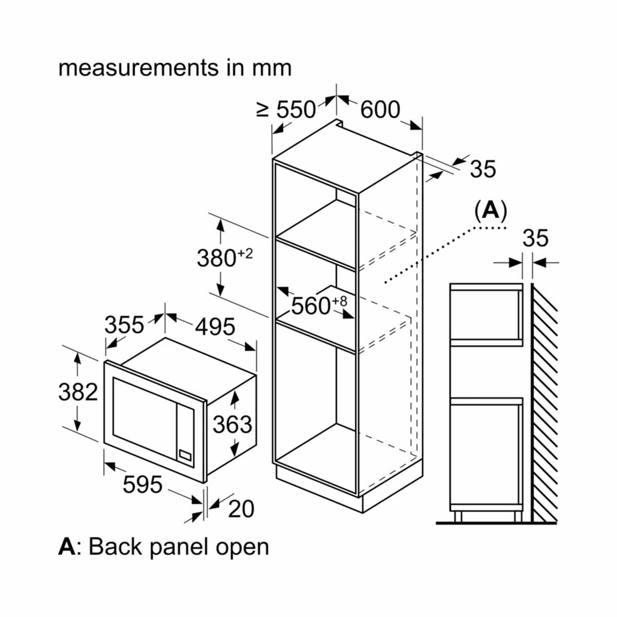 Lò Vi Sóng Âm Tủ Bosch BEL653MS3 Series 2