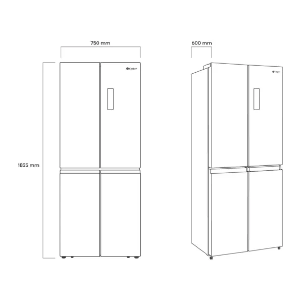 Tủ lạnh Casper Inverter 430 lít RM-430PB