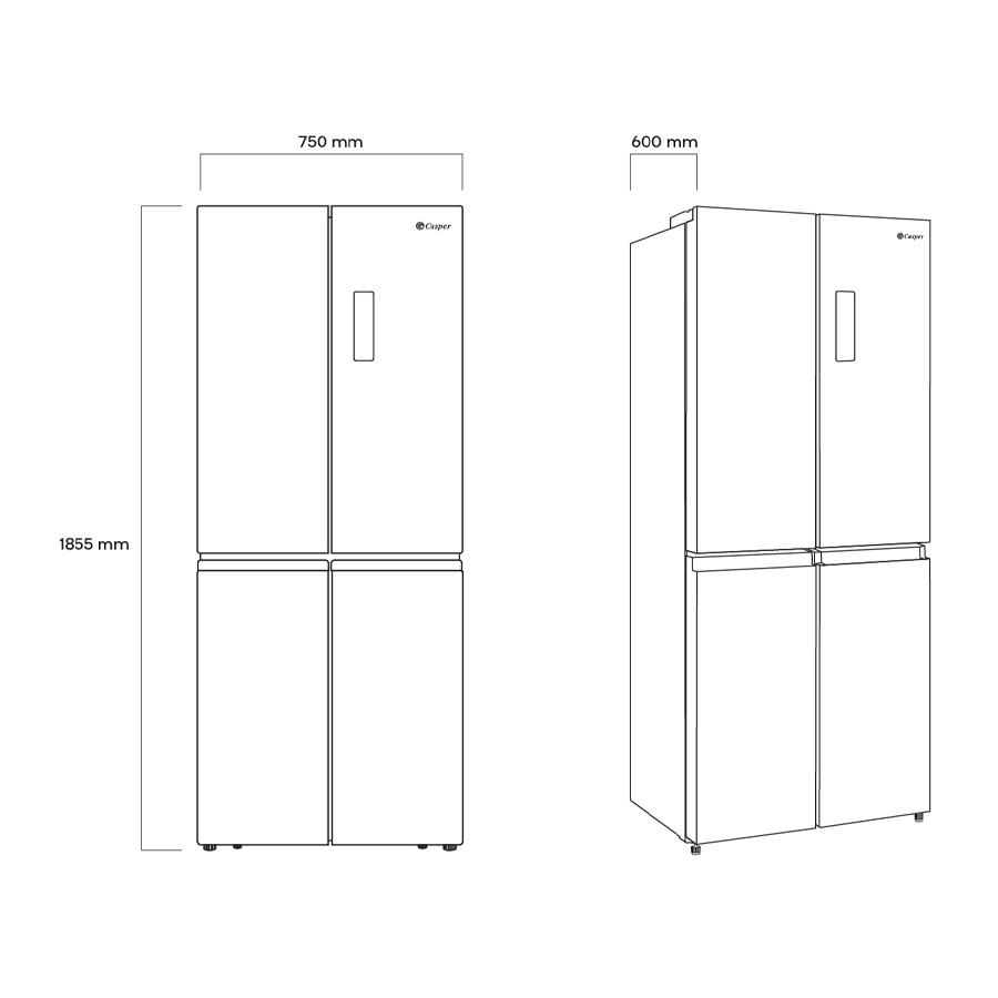 Tủ lạnh Casper Inverter 430 lít RM-430PB
