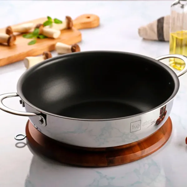 Nồi chảo Inox cao cấp Five Star Plus 28cm FPC28008